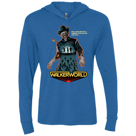 T-Shirts Vintage Royal / X-Small Walker World Triblend Long Sleeve Hoodie Tee