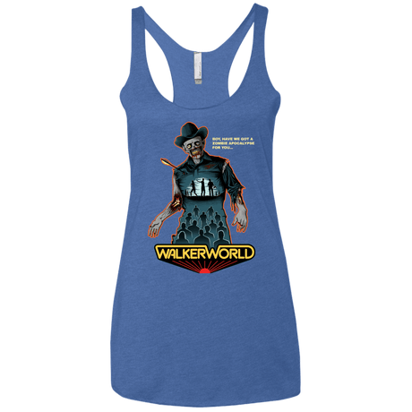 T-Shirts Vintage Royal / X-Small Walker World Women's Triblend Racerback Tank