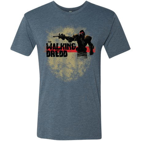 T-Shirts Indigo / Small Walking Dredd Men's Triblend T-Shirt