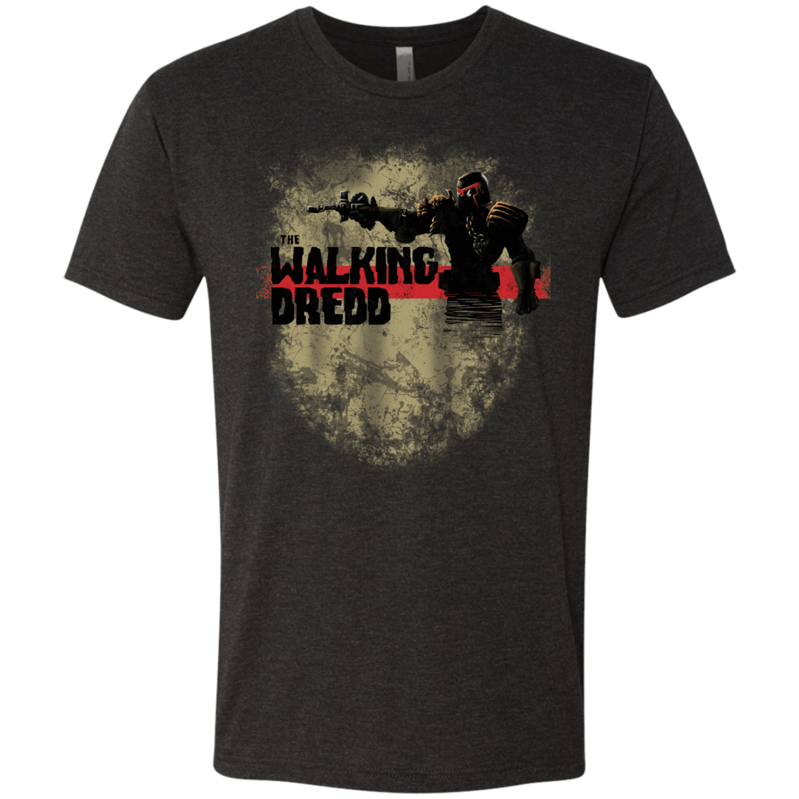 T-Shirts Vintage Black / Small Walking Dredd Men's Triblend T-Shirt