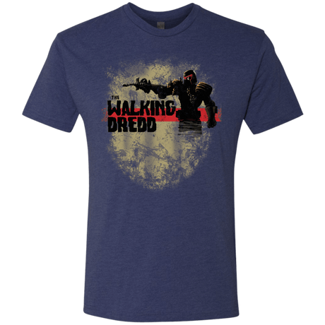 T-Shirts Vintage Navy / Small Walking Dredd Men's Triblend T-Shirt