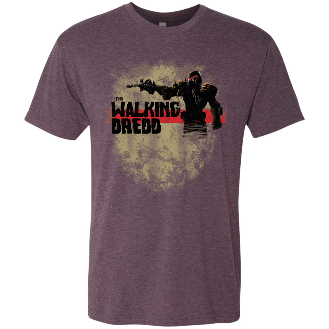 T-Shirts Vintage Purple / Small Walking Dredd Men's Triblend T-Shirt