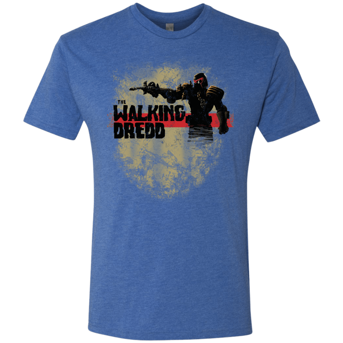T-Shirts Vintage Royal / Small Walking Dredd Men's Triblend T-Shirt