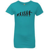 T-Shirts Tahiti Blue / YXS Walking Evolution Girls Premium T-Shirt