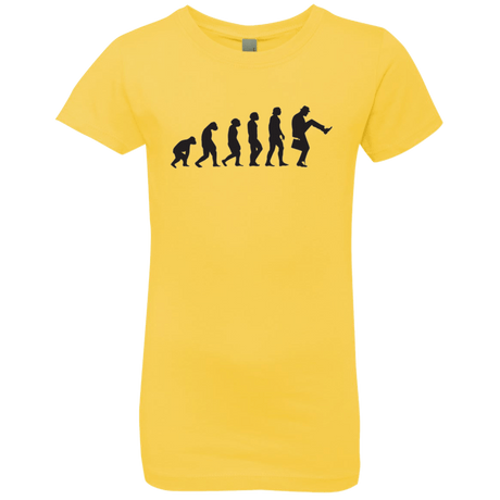 T-Shirts Vibrant Yellow / YXS Walking Evolution Girls Premium T-Shirt