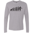 T-Shirts Heather Grey / Small Walking Evolution Men's Premium Long Sleeve