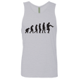 T-Shirts Heather Grey / Small Walking Evolution Men's Premium Tank Top