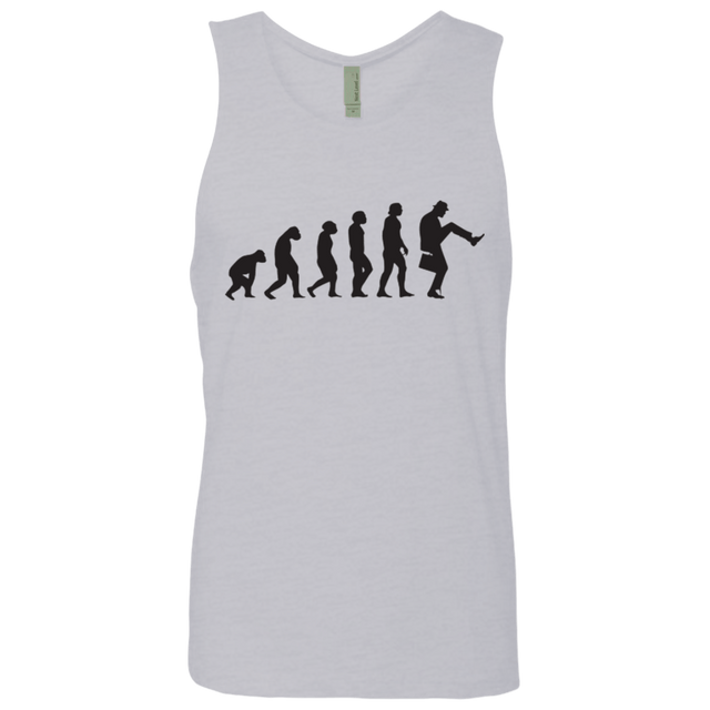 T-Shirts Heather Grey / Small Walking Evolution Men's Premium Tank Top