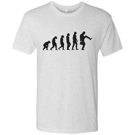 T-Shirts Heather White / Small Walking Evolution Men's Triblend T-Shirt