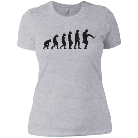 T-Shirts Heather Grey / X-Small Walking Evolution Women's Premium T-Shirt