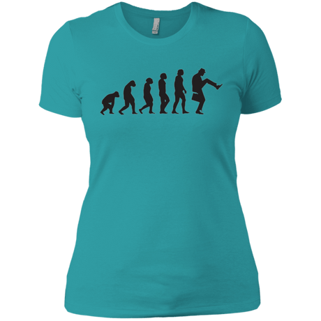 T-Shirts Tahiti Blue / X-Small Walking Evolution Women's Premium T-Shirt