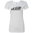 T-Shirts Heather White / Small Walking Evolution Women's Triblend T-Shirt