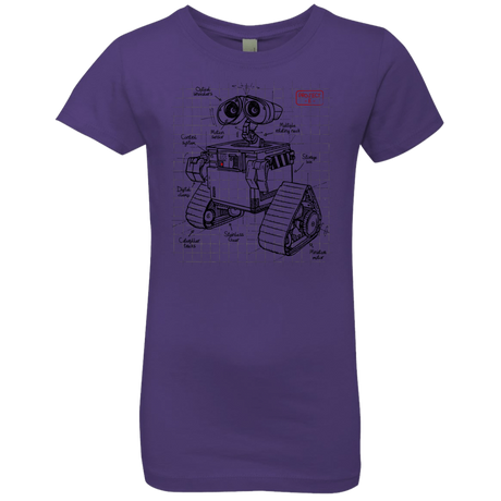T-Shirts Purple Rush / YXS WALL-E Plan Girls Premium T-Shirt