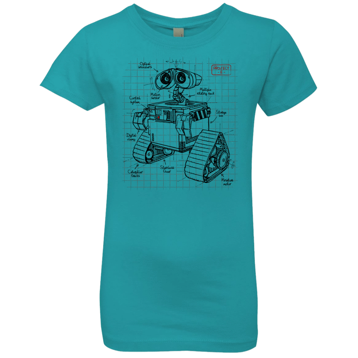 T-Shirts Tahiti Blue / YXS WALL-E Plan Girls Premium T-Shirt