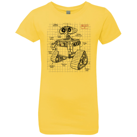 T-Shirts Vibrant Yellow / YXS WALL-E Plan Girls Premium T-Shirt