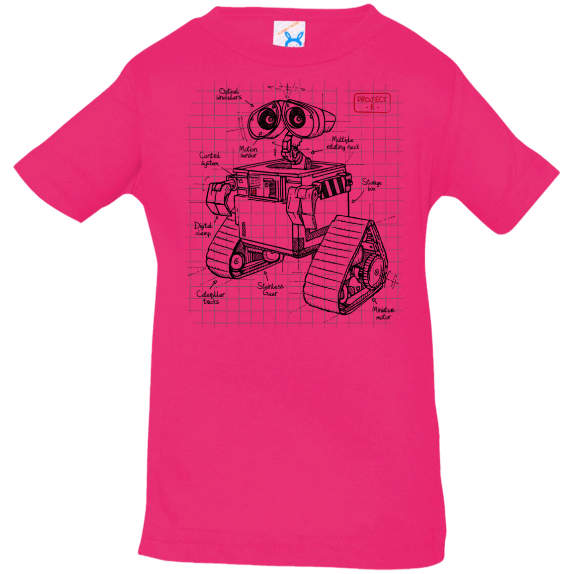 T-Shirts Hot Pink / 6 Months WALL-E Plan Infant Premium T-Shirt