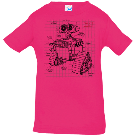 T-Shirts Hot Pink / 6 Months WALL-E Plan Infant Premium T-Shirt