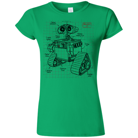 T-Shirts Irish Green / S WALL-E Plan Junior Slimmer-Fit T-Shirt