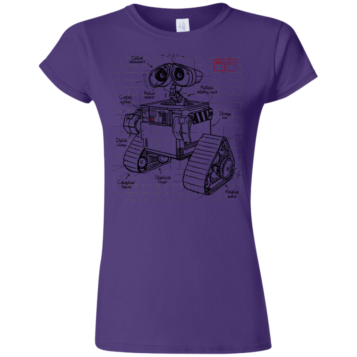 T-Shirts Purple / S WALL-E Plan Junior Slimmer-Fit T-Shirt