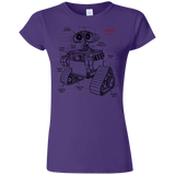 T-Shirts Purple / S WALL-E Plan Junior Slimmer-Fit T-Shirt