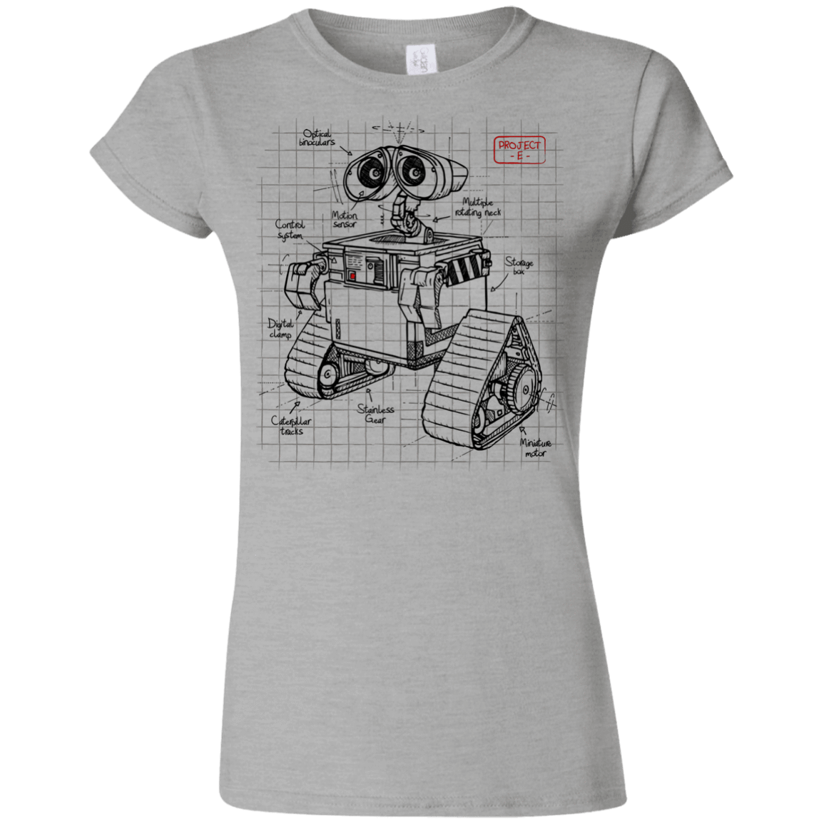 T-Shirts Sport Grey / S WALL-E Plan Junior Slimmer-Fit T-Shirt