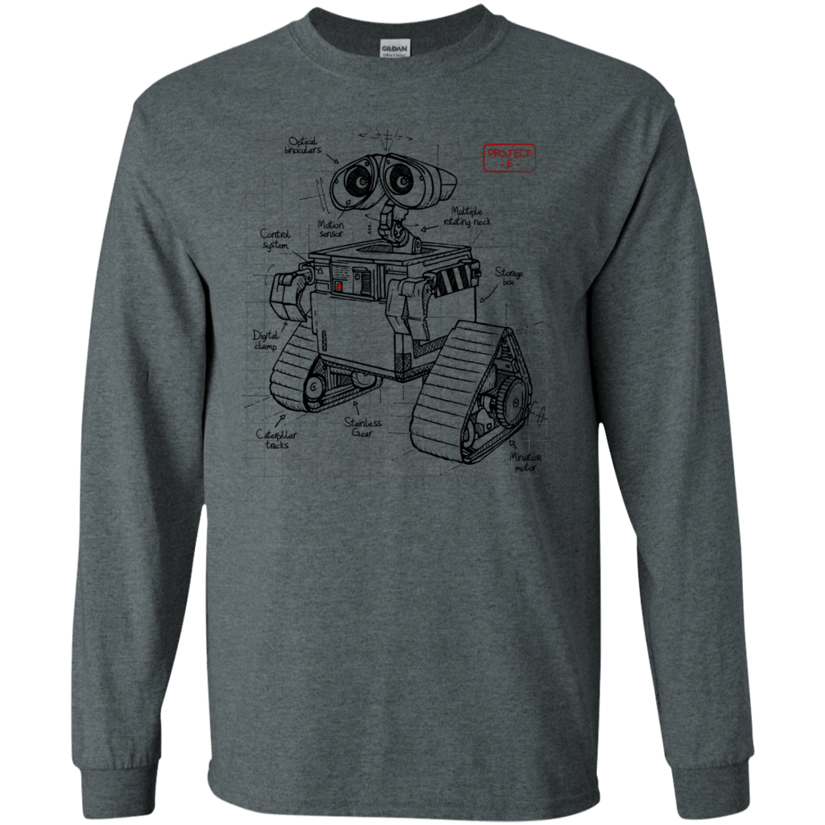 WALL-E Plan Men's Long Sleeve T-Shirt