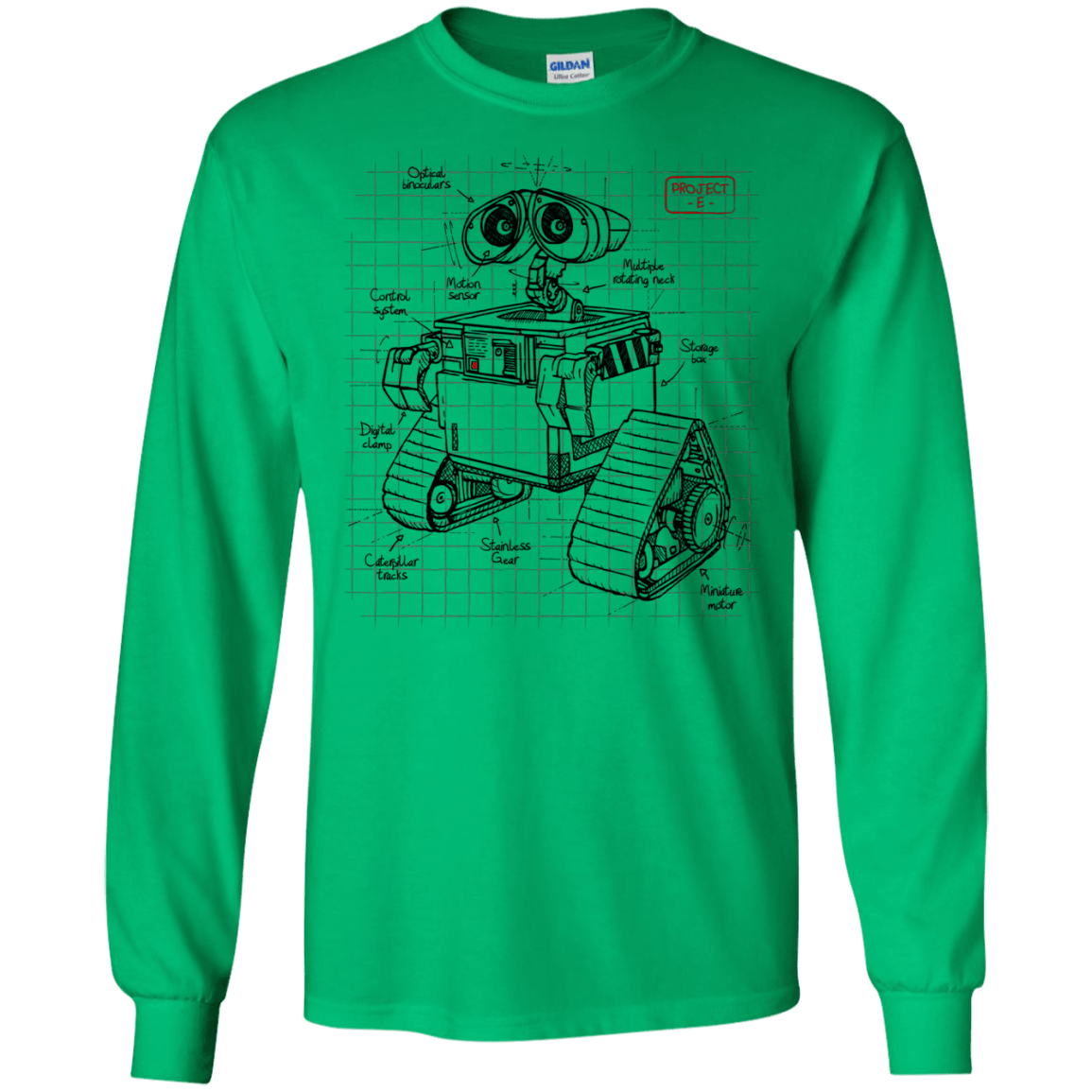 WALL-E Plan Men's Long Sleeve T-Shirt