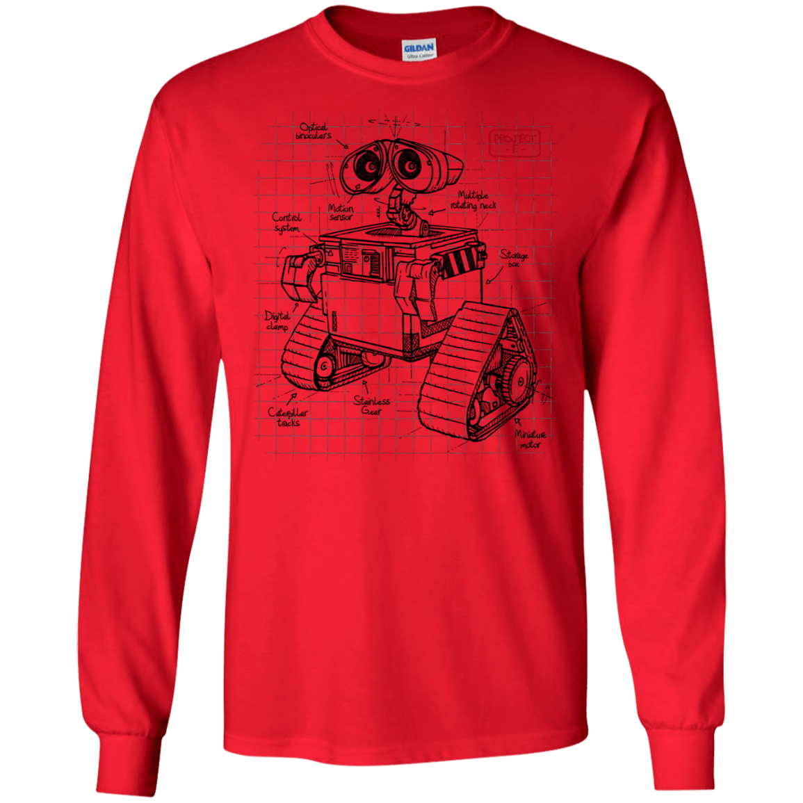 WALL-E Plan Men's Long Sleeve T-Shirt