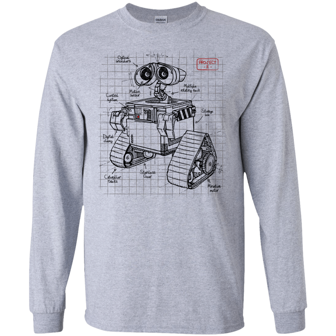 WALL-E Plan Men's Long Sleeve T-Shirt