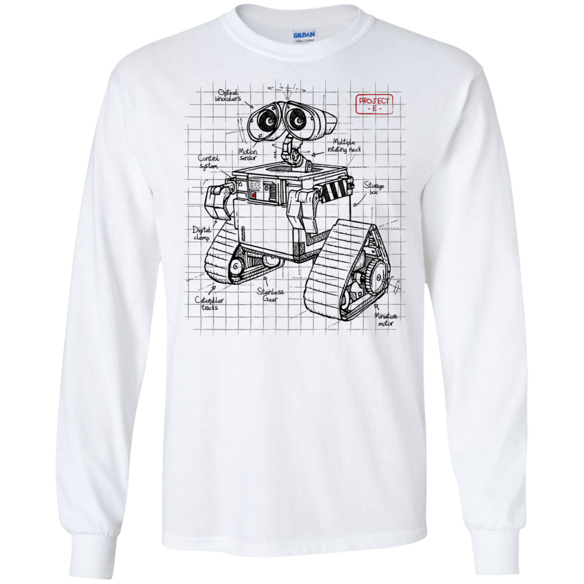 WALL-E Plan Men's Long Sleeve T-Shirt