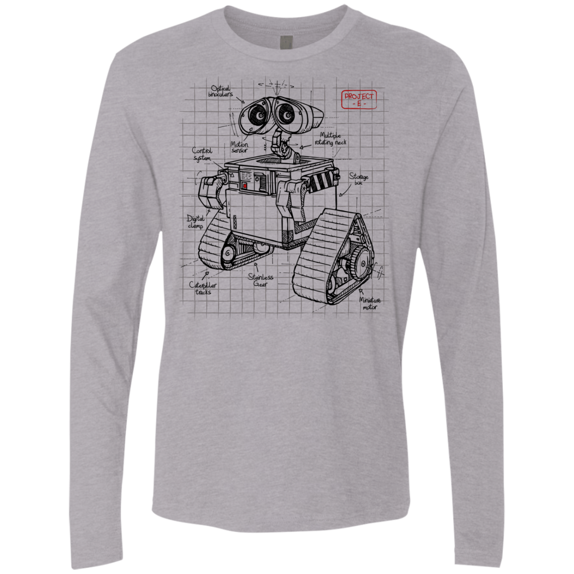 WALL-E Plan Men's Premium Long Sleeve