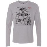 WALL-E Plan Men's Premium Long Sleeve