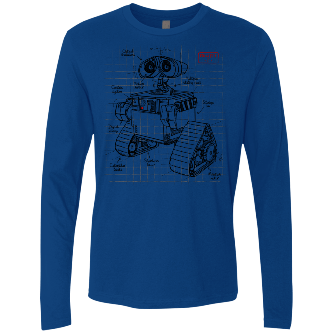 WALL-E Plan Men's Premium Long Sleeve