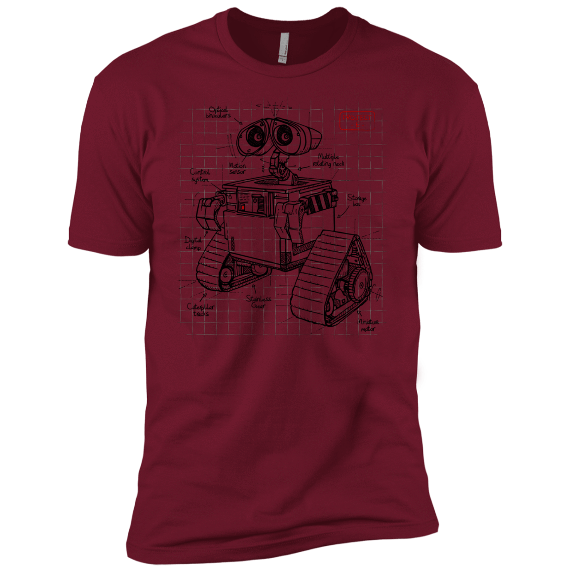 T-Shirts Cardinal / X-Small WALL-E Plan Men's Premium T-Shirt