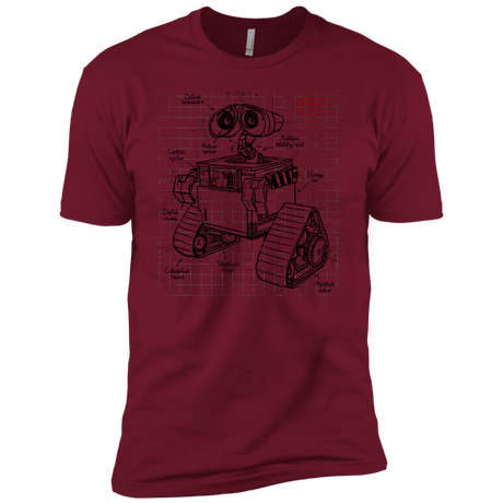 T-Shirts Cardinal / X-Small WALL-E Plan Men's Premium T-Shirt