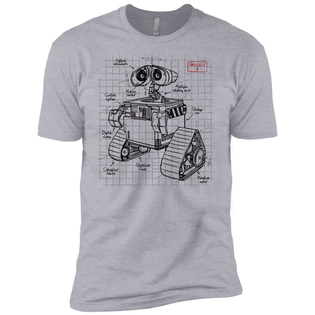 T-Shirts Heather Grey / X-Small WALL-E Plan Men's Premium T-Shirt