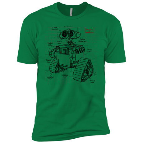 T-Shirts Kelly Green / X-Small WALL-E Plan Men's Premium T-Shirt