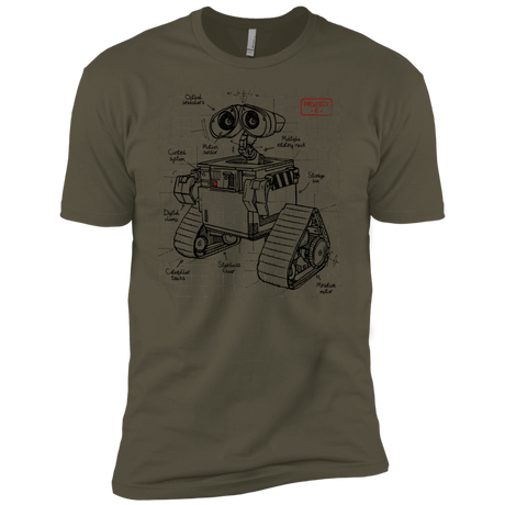 T-Shirts Military Green / X-Small WALL-E Plan Men's Premium T-Shirt