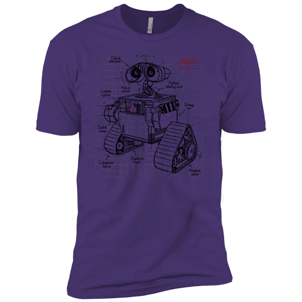 T-Shirts Purple Rush/ / X-Small WALL-E Plan Men's Premium T-Shirt