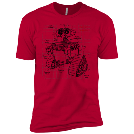 T-Shirts Red / X-Small WALL-E Plan Men's Premium T-Shirt