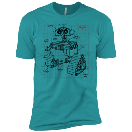 T-Shirts Tahiti Blue / X-Small WALL-E Plan Men's Premium T-Shirt