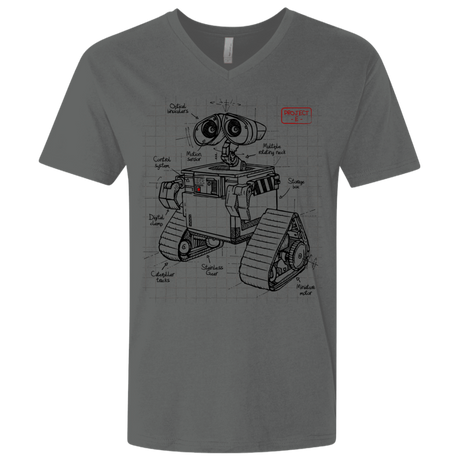 T-Shirts Heavy Metal / X-Small WALL-E Plan Men's Premium V-Neck