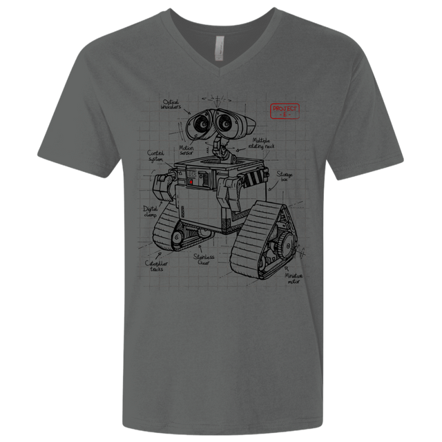 T-Shirts Heavy Metal / X-Small WALL-E Plan Men's Premium V-Neck