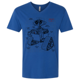 T-Shirts Royal / X-Small WALL-E Plan Men's Premium V-Neck