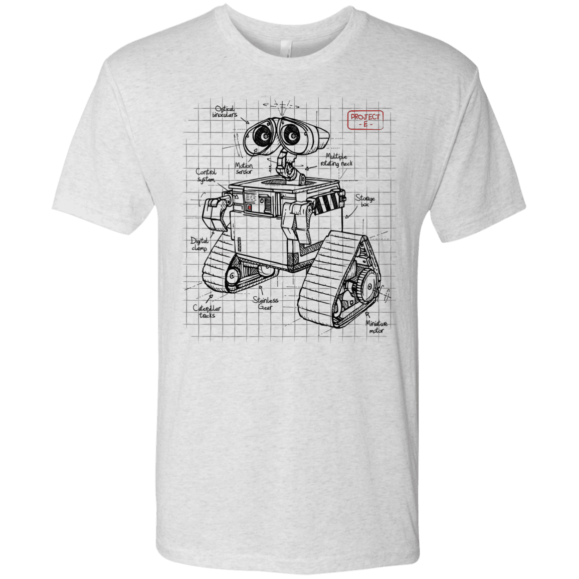 T-Shirts Heather White / S WALL-E Plan Men's Triblend T-Shirt