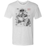 T-Shirts Heather White / S WALL-E Plan Men's Triblend T-Shirt