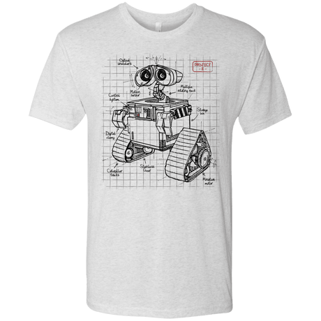T-Shirts Heather White / S WALL-E Plan Men's Triblend T-Shirt