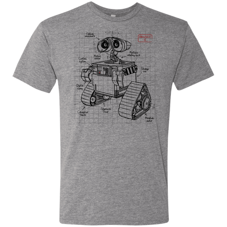 T-Shirts Premium Heather / S WALL-E Plan Men's Triblend T-Shirt