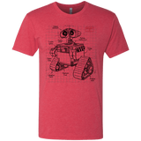 T-Shirts Vintage Red / S WALL-E Plan Men's Triblend T-Shirt