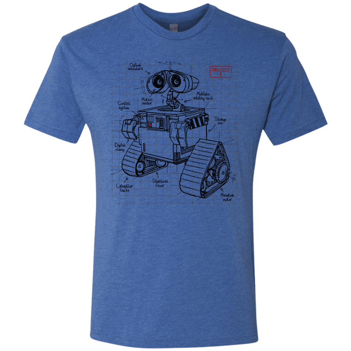 T-Shirts Vintage Royal / S WALL-E Plan Men's Triblend T-Shirt